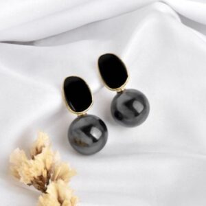 Black Fashion Big  Drop Earrings