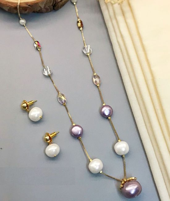 Fancy Brass Mala Set