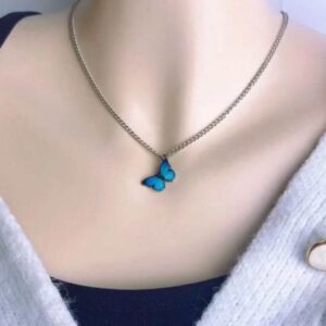 Butterfly Pandent Chain Necklace for Womens