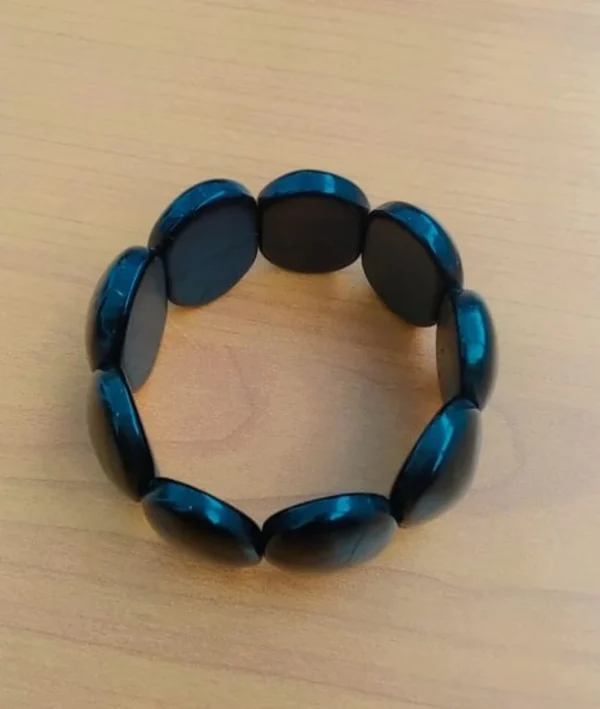 Resin black bracelet