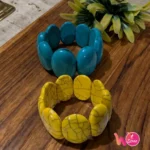 Turquoise and Yellow