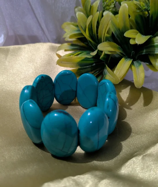 Turquoise Handmade Resin Beads Bracelet